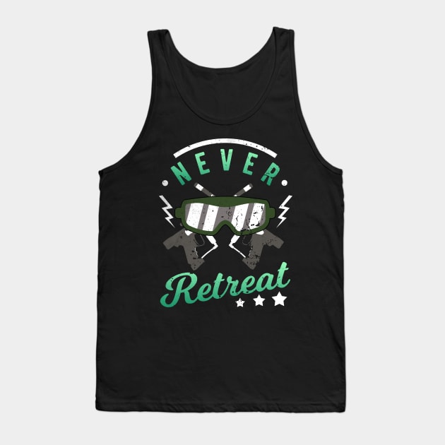 Never Retreat Tank Top by jrcreativesolutions